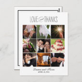 Sweet Memories Wedding Dank je wel Card Briefkaart (Voorkant / Achterkant)