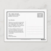 Sweet Memories Wedding Dank je wel Card Briefkaart (Achterkant)