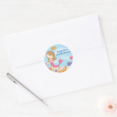Sweet Mermaid Verjaardag Stickers (Envelop)
