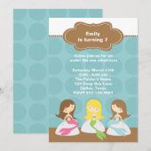 Sweet Mermaids Birthday Invitations Kaart (Voorkant / Achterkant)