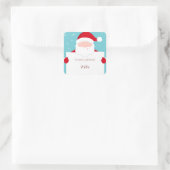 Sweet Merry kerst Vierkante Sticker (Tas)