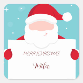 Sweet Merry kerst Vierkante Sticker