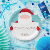 Sweet Merry-kerstballonpapier Borden Papieren Bordje (Feest)