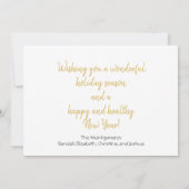 Sweet Merry-Ornament met kerstcadeautjes Feestdagenkaart (Achterkant)