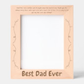 Sweet Message Beste vader ooit vaders dag cadeau Gegraveerde Lijstjes (Voorkant)