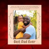 Sweet Message Beste vader ooit vaders dag cadeau Gegraveerde Lijstjes