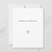 Sweet Message Big Hug Support Quote Card (Voorkant)