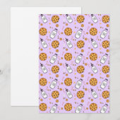 Sweet Milk and Cookies Holiday Party Invitation Kaart (Voorkant / Achterkant)