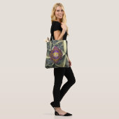 Sweet MIMI Royal Paarse & Goud Tote Bag (Op model)