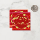 Sweet Mini Christmas Paper Note Kaart Notitiekaartje (Voorkant / Achterkant in situ)