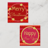 Sweet Mini Christmas Paper Note Kaart Notitiekaartje (Voorkant / Achterkant)