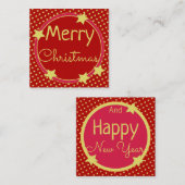 Sweet Mini Star Christmas Paper Note Kaart Notitiekaartje (Voorkant / Achterkant)