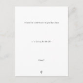 Sweet Minimalistic It's Going To Be OK Quote Card Briefkaart (Voorkant)