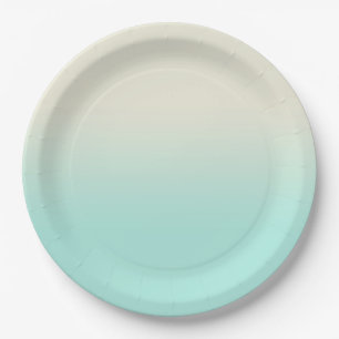 Sweet Mint & Ivory Gradient Ombre Papieren Bordje