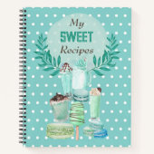 Sweet Mint Pattern Recipes Notitieboek (Voorkant)