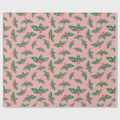 Sweet Mistletoe voor Schattige kerstcadeau Naadloo Cadeaupapier (Vlak)