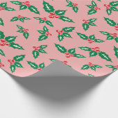 Sweet Mistletoe voor Schattige kerstcadeau Naadloo Cadeaupapier (Hoek)