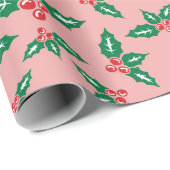 Sweet Mistletoe voor Schattige kerstcadeau Naadloo Cadeaupapier (Rol Hoek)