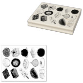 Sweet Mithais Indian Snoep Sweets Foodie Print Rubberstempel (Gestempeld)