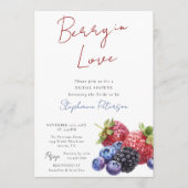 Sweet Mixed Berries Berry In Love Bridal Shower  Kaart (Voorkant)