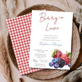 Sweet Mixed Berries Berry In Love Bridal Shower  Kaart