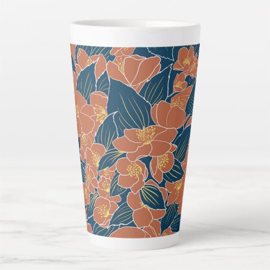 Sweet Mock-Sinaasappels Latte Mok (Voorkant)