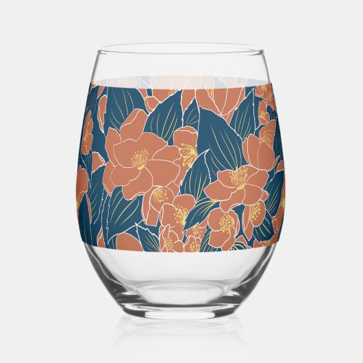 Sweet Mock-Sinaasappels Wijnglas Zonder Voet (Voorkant)