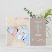 Sweet & Modern Baptism Baby Uitnodiging (Staand voorkant)