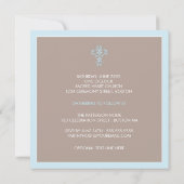 Sweet & Modern Baptism Baby Uitnodiging (Achterkant)