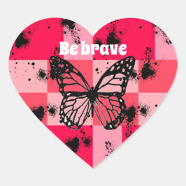 Sweet Modern candy abstract art Hart Sticker