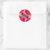 Sweet Modern candy abstract art Ronde Sticker (Tas)