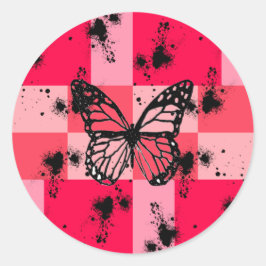 Sweet Modern candy abstract art Ronde Sticker