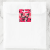 Sweet Modern candy abstract art Vierkante Sticker (Tas)