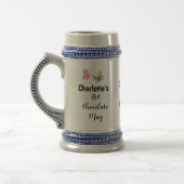 Sweet Modern Custom Name Script Hot Chocolate Bierpul (Links)