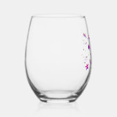 Sweet Modern Flower Design Wijnglas Zonder Voet (Rechts)