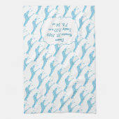 Sweet Modern Giraffe Baby shower Gifts Theedoek (Verticaal)