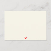 Sweet Modern Script Coquette Bow Registry Informatiekaartje (Achterkant)