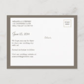 Sweet Modern Wedding Save the Date Foto Briefkaart (Achterkant)