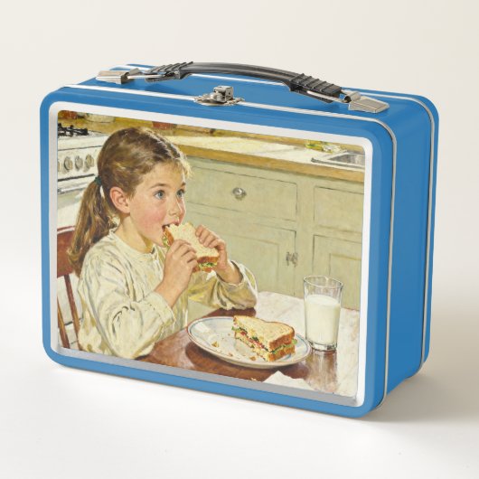 Sweet Modest Design – Girl Eating a Sandwich (Voorkant)