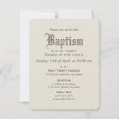 Sweet moeder en baby CC0980 Baptism Uitnodiging (Achterkant)