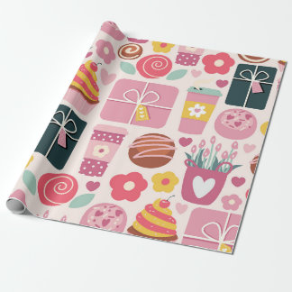 Sweet Moederdag Celebration Cadeaupapier