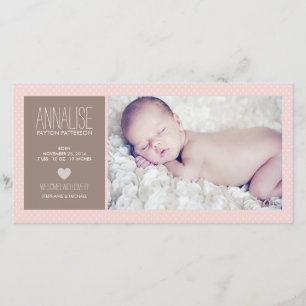 Sweet Moment Foto Baby Girl - Aankondiging van geb