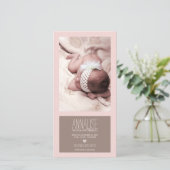 Sweet Moment Foto Baby Girl Geboorteaankondiging Aankondiging (Staand voorkant)