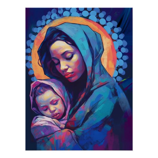 Sweet Moments Moeder & Kind Wall Art op Poster (Voorkant)