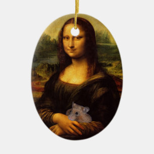Sweet Mona Lisa houdt van Hamsters Keramisch Ornament