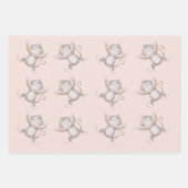 Sweet monkey baby shower pattern inpakpapier vel (Voorkant)