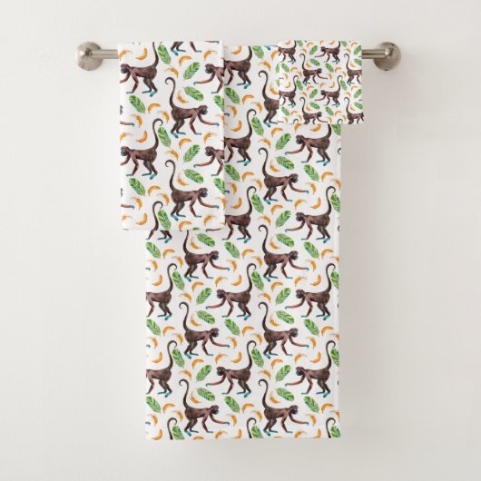 Sweet Monkeys Juggling Bananas Bad Handdoek (Insitu)