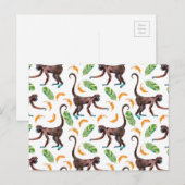 Sweet Monkeys Juggling Bananas Briefkaart (Voorkant / Achterkant)