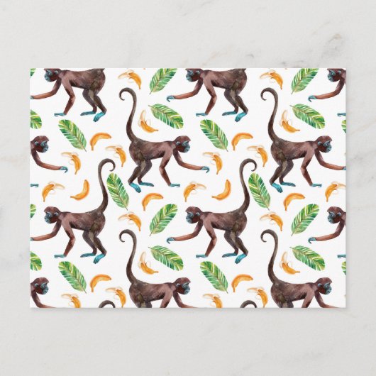 Sweet Monkeys Juggling Bananas Briefkaart (Voorkant)