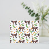 Sweet Monkeys Juggling Bananas Briefkaart (Staand voorkant)